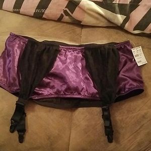 Garter skirt with built in thong