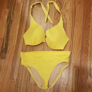 Victoria's Secret Yellow 2 Piece Swimsuit