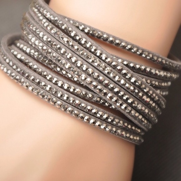 Crystal Stud Wrap Bracelet