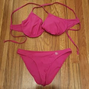 Pink Body Glove 2 Piece Swimwear