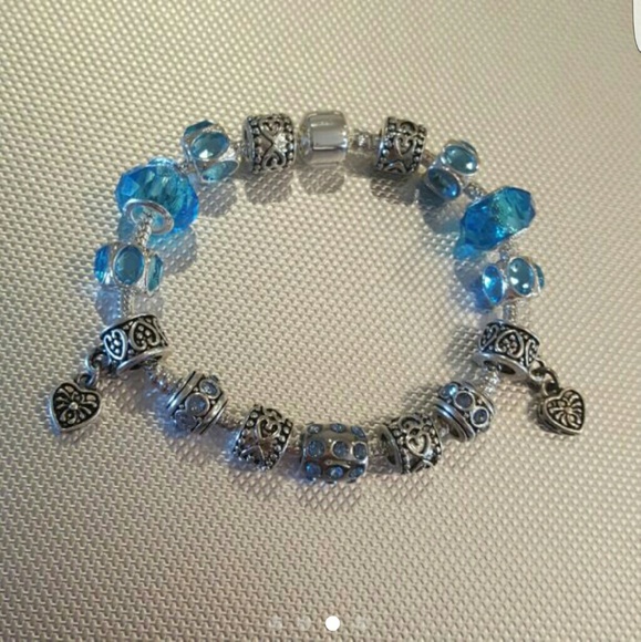 Blue & Silver Charm Bracelet - Picture 3 of 4