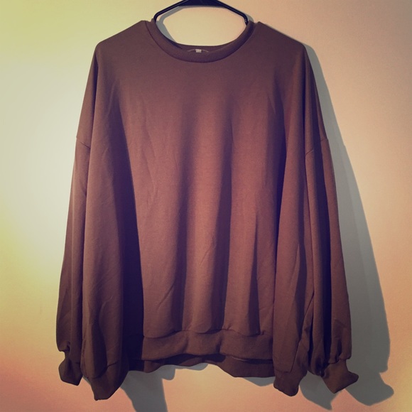 Nutmeg Drapey Oversized Pullover