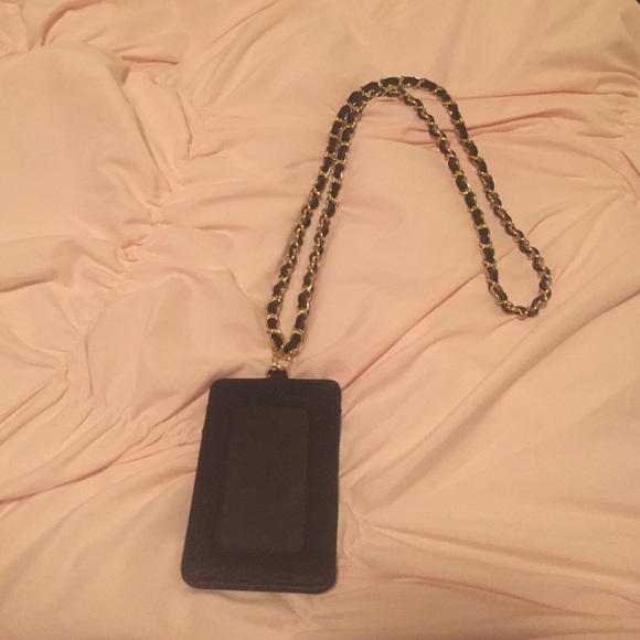 Black and Gold ID lanyard