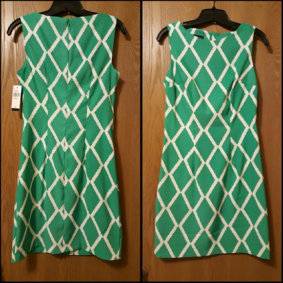Women's green and white dress