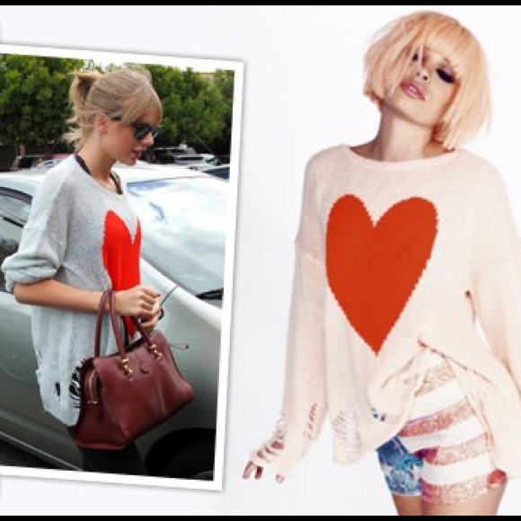 Wildfox Sweaters - Final Price : Wildfox White Label Big Heart Lennon