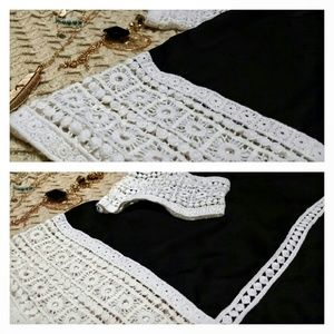Zeagoo Tops - Boho Crochet Detail Blouse Zeagoo Tops - Boho Crochet Detail Blouse