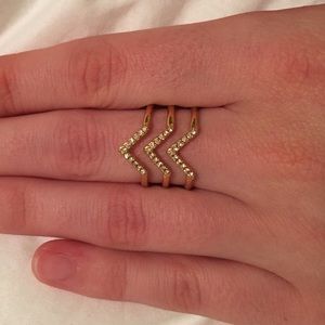Stella & Dot adjustable stacked ring