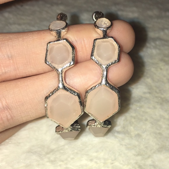 Express Stone Hoop Earrings