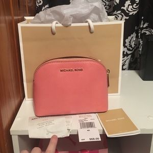 Michael Kors bag pink travel Cindy pouch