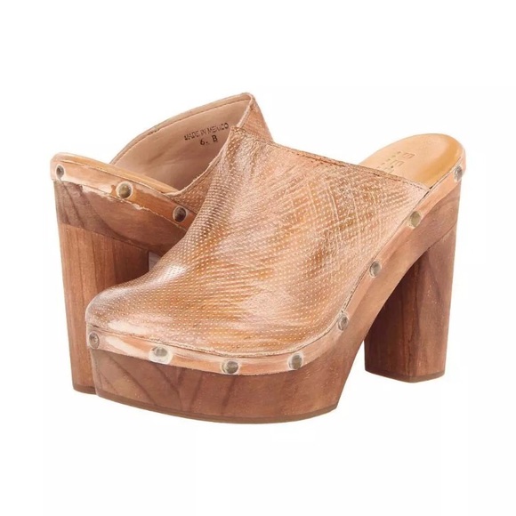 Anthropology Bed Stu Dorothy Lux Clogs Mules 6.5