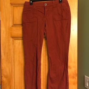 Sonoma red orange capris