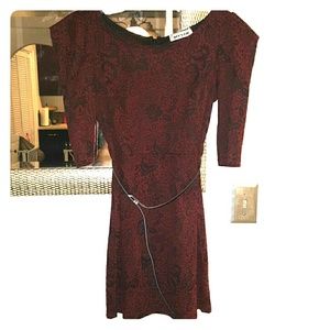 Burgundy dress