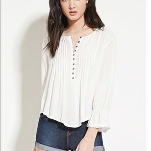 Bell sleeve Peasant top