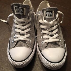 Shimmering Silver CONVERSE AllStar SIZE 9