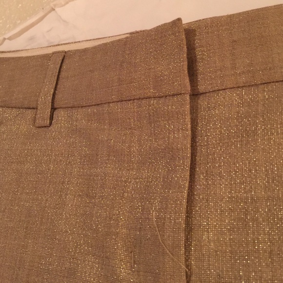 Express Design Studio Gold Sparkle Skirt - Picture 2 of 4