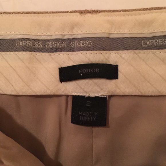 Express Design Studio Gold Sparkle Skirt - Picture 3 of 4