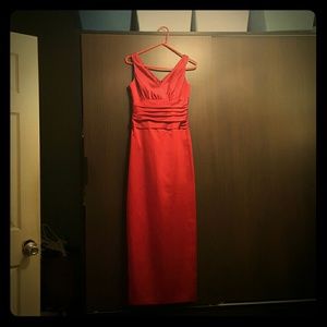 Beautiful red satin dress