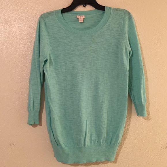 J. Crew Turquoise Sweater - Picture 1 of 3
