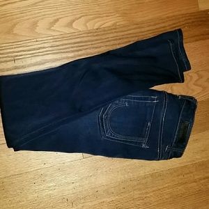 Juniors dark blue skinny jeans