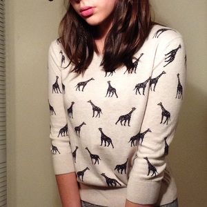 Cute giraffe sweater