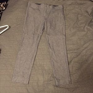 Gray Banana Republic Sloan Ankle Dress Pants