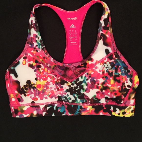Adidas Other - Adidas pink multicolor sports bra