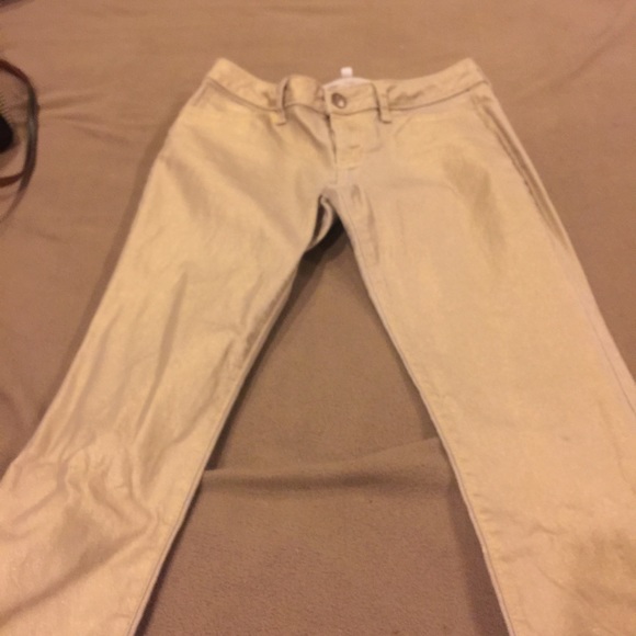 Jennifer Lopez gold jeans