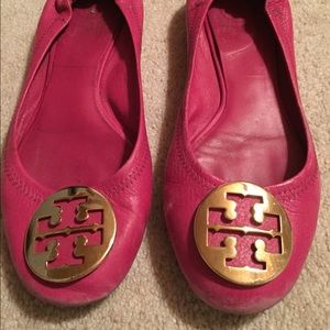 Tory burch pink ballet flats