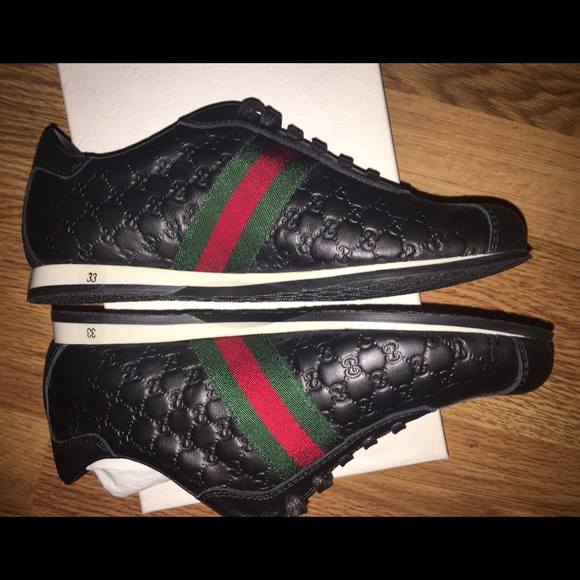 Gucci gg leather sneakers