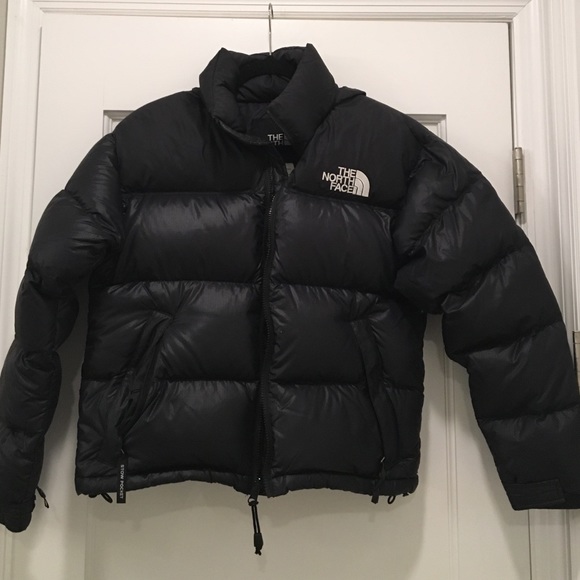 Authentic North Face black down puffer coat