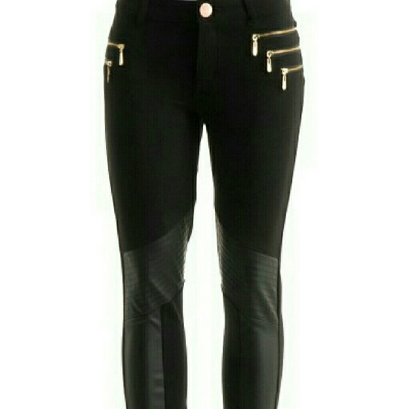 S LEFT HP PICK NWT BLACK ZIPPER FRONT PANTS - Picture 2 of 4