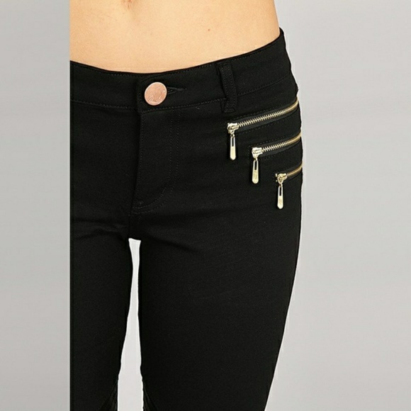 S LEFT HP PICK NWT BLACK ZIPPER FRONT PANTS - Picture 3 of 4