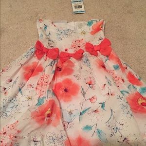 First impressions floral baby girl dress