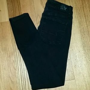AE black high rise jegging