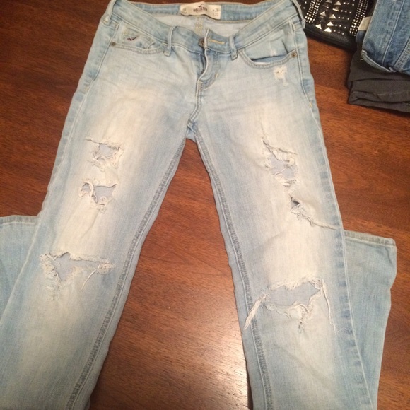 distressed jeans