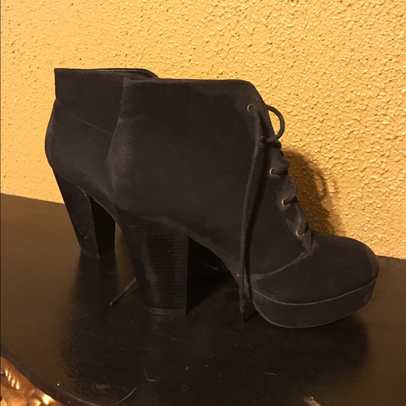 Black Suede Booties
