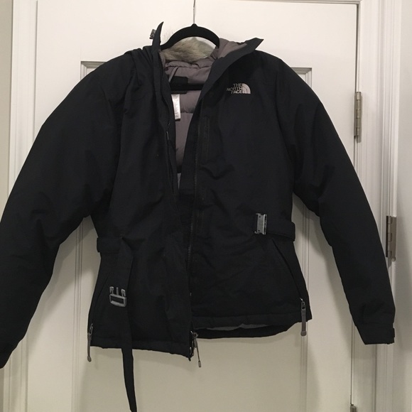 Authentic North Face belted down jacket.