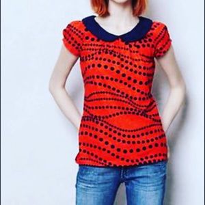 Anthropologie Dotted Novelty Tee