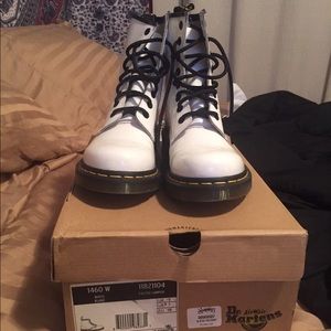 Dr. Martens white boots