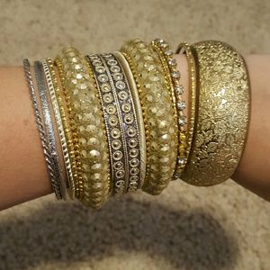 Gold bangles