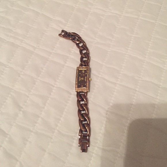 Peugeot watch-Brown metal w/stainless steel back. - Picture 2 of 4