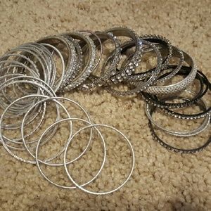 Silver bangles