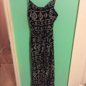 Aztec print maxi dress
