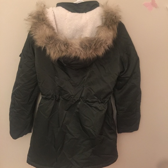 Banana republic parka olive warm