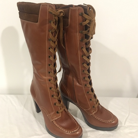 Cole Haan Peyton Air Lace B Dark Amber Boots