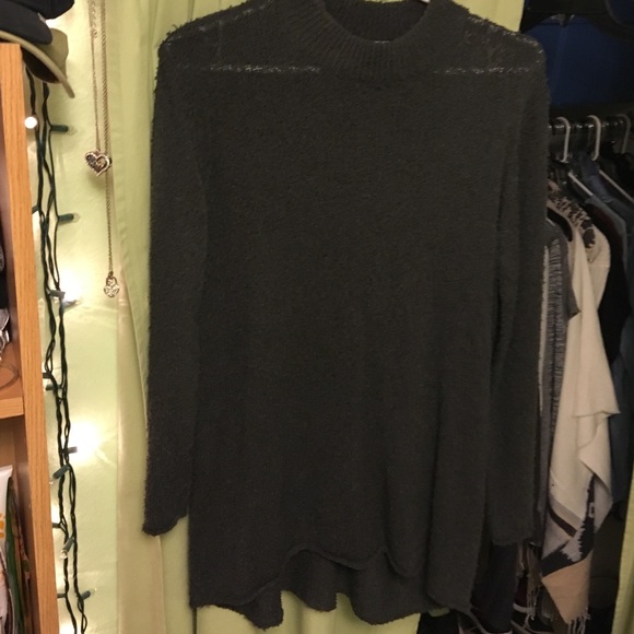 Long turtleneck sweater