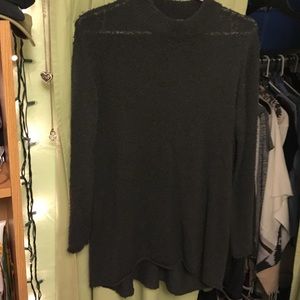 Long turtleneck sweater