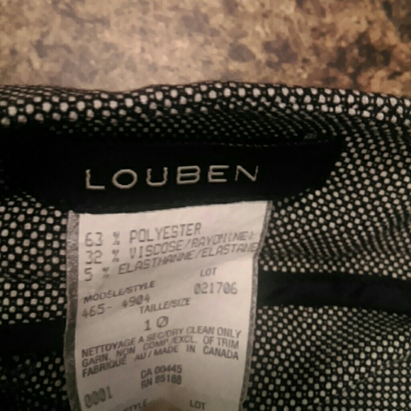 NWOT small checkered Dress Pants by Louben - Picture 3 of 3