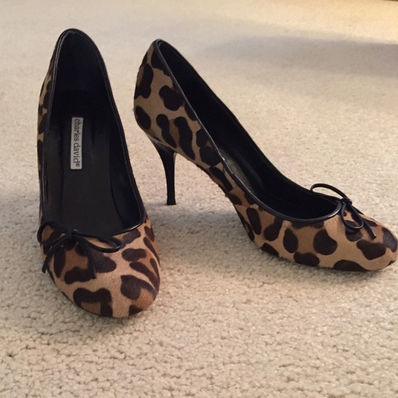 Charles David calf-hair pumps