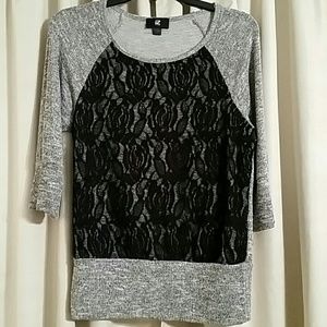 Grey lightweight dress sweater.